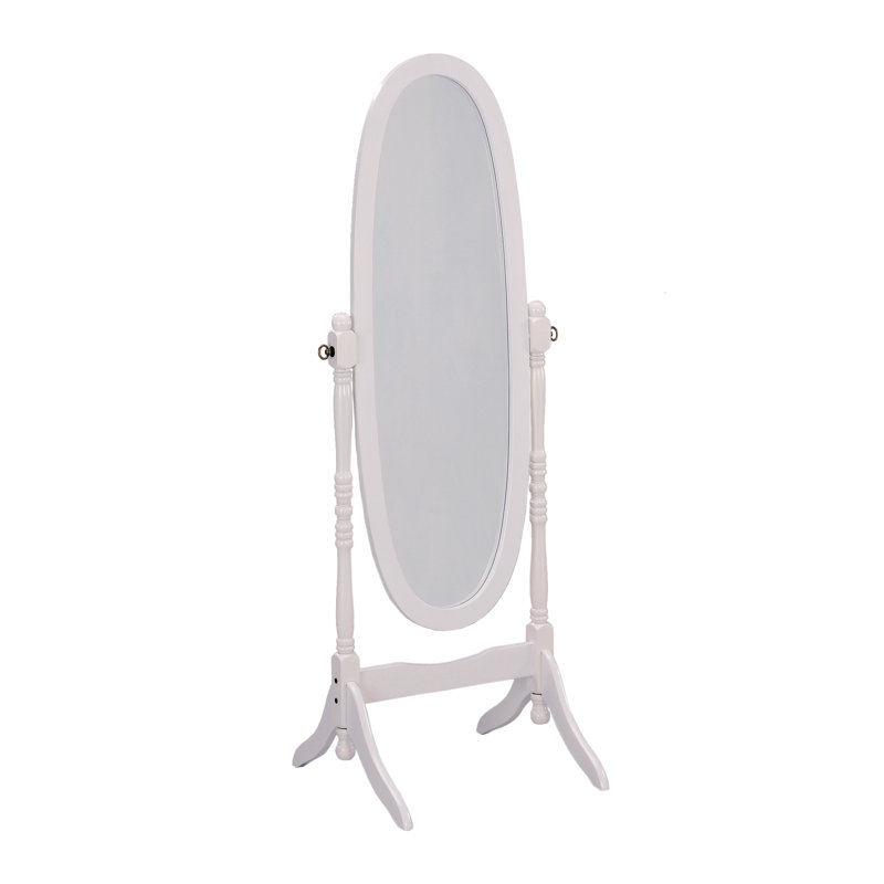 Miroir ovale pleine longueur Cheval, Blanc
