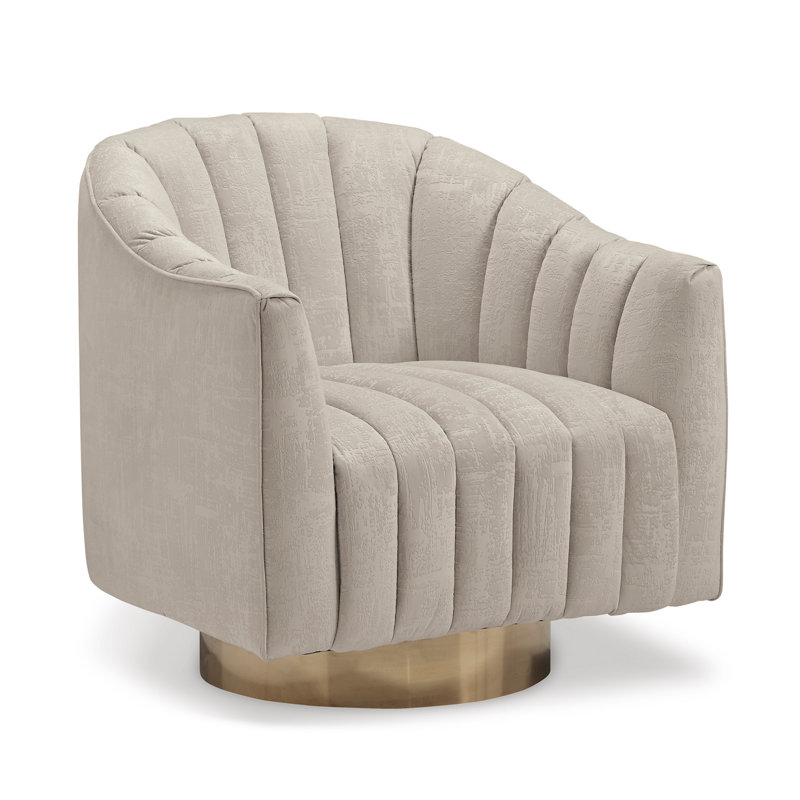 Neveah Upholstered Swivel Accent Chair