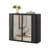 Black Wall-Mounted Bathroom Cabinet With Mirror-40147227