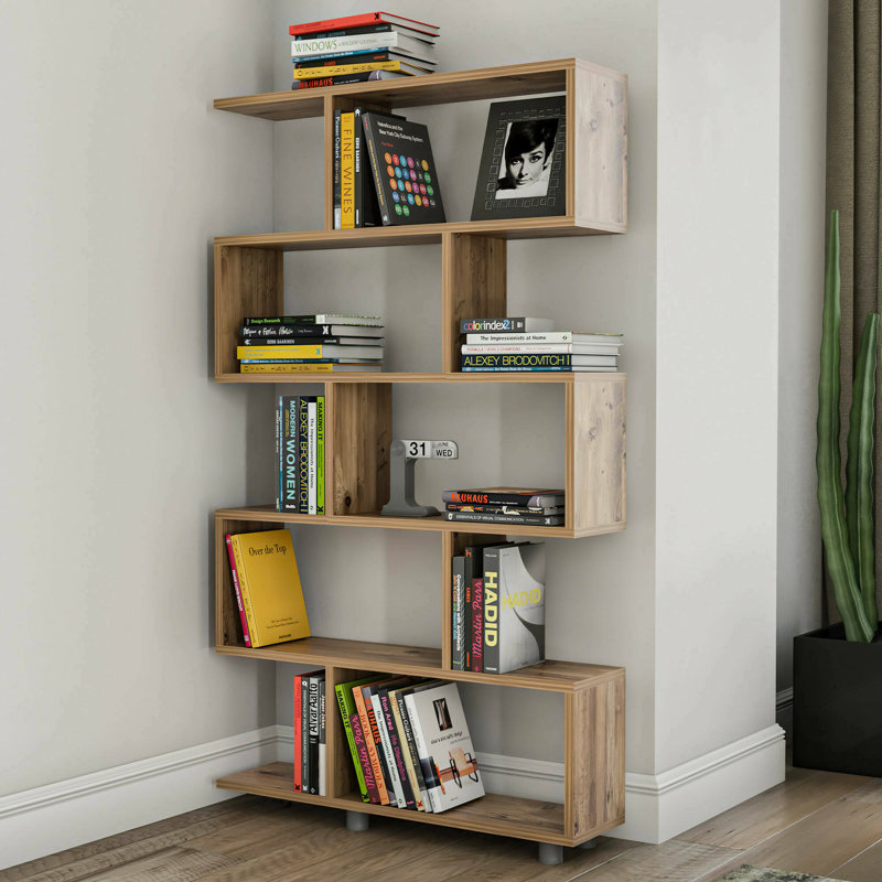 Inverleigh 156cm H x 90cm W Bookcase, Oak