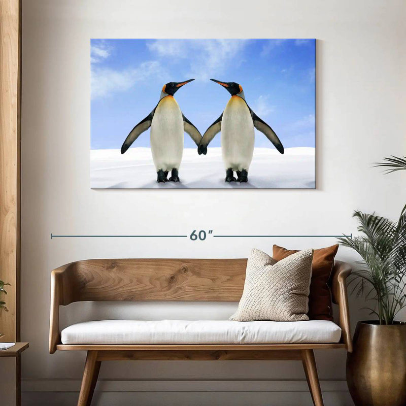 Brampt Two Flapping Penguins, 30" H x 45" W