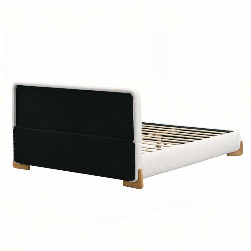 Boucle Upholstered Bed, Full