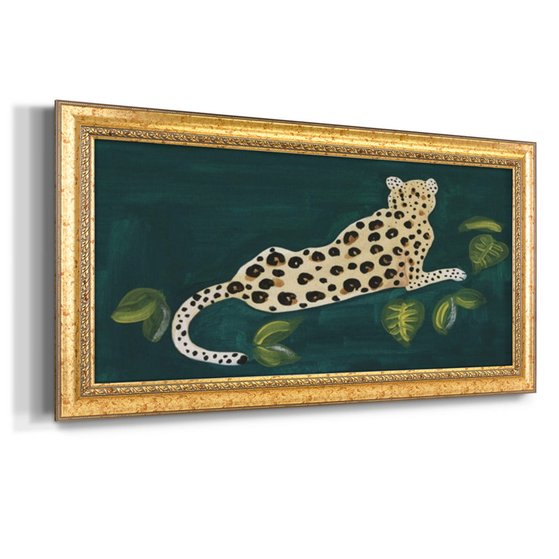 " Lethargic Leopard I ", 21" H x 37" W x 2.5" D