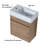 18.1'' Single Bathroom Vanity with Resin Top-609780562