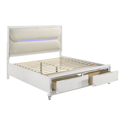  Lit avec rangement et DEL
