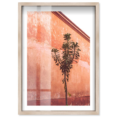 Décoration murale rustique à motif d'ombre dans le désert par Notoriart, cadre blond, 17 x 25