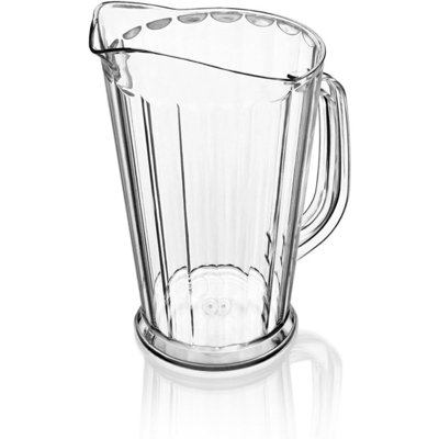 Resturant-Grade Polycarbonate Plastic Water Pitcher (Tapered Style (Clear), 60 Oz (Set Of 12))