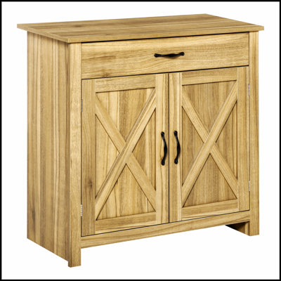 Armoire rustique avec tiroir et tablette réglable, parfaite pour le rangement organisé et le décor charmant.