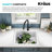 KRAUS Dual Mount Bowl Granite Kitchen Sink w/ Top Mount and Undermount Installation-119750037-119750039