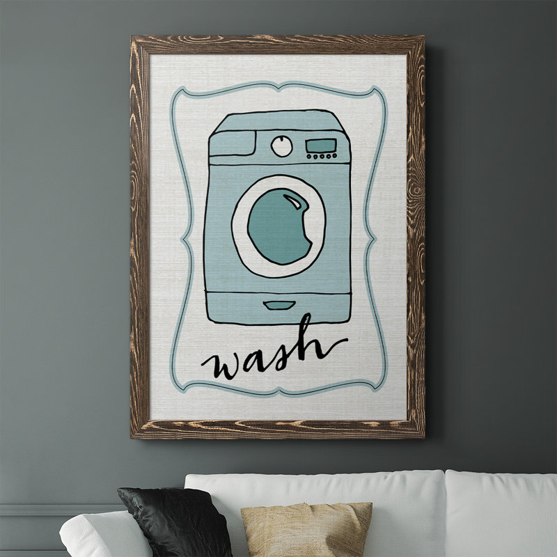 " Wash ", 37.5" H x 27.5" W x 1" D, Walnut