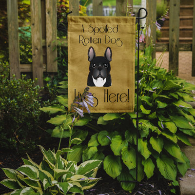 Drapeau de jardin à 2 côtés pour chien en vie