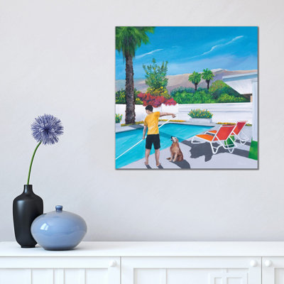 Pool Boy 1 Piece Wrapped Canvas Painting