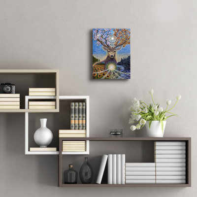 Art mural en acrylique «Transitions» par Verena Wild, 12 po x 16 po