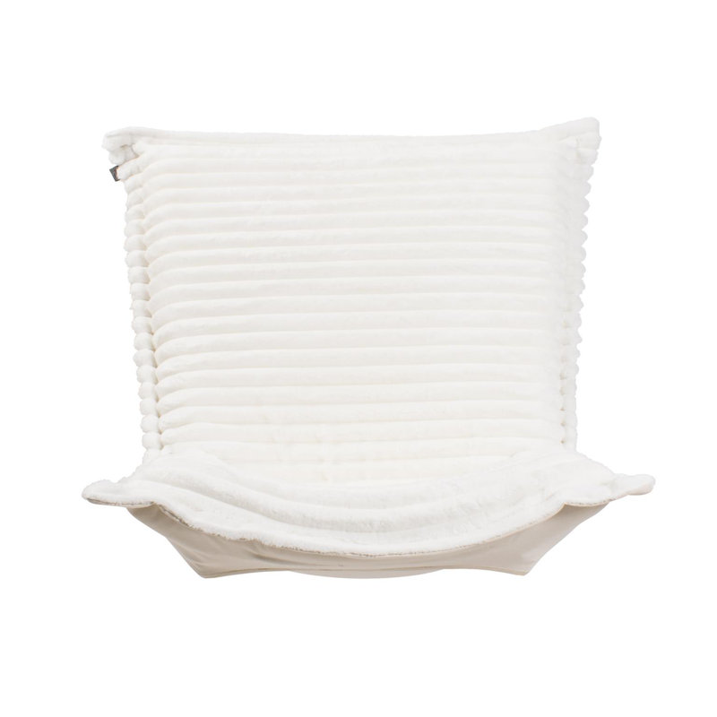 Housse de coussin Puff et coussin Shar Pei , Blanc