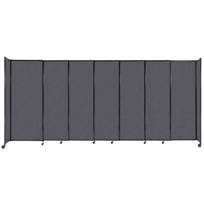 Cloison portative Soundsorb, H 81 po x l 186 po x P 18 po, Gris foncé