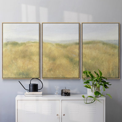 «Wheat Fields II», reproduction sur toile 3 pièces
