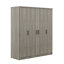 Armoire 4 portes avec 1 tiroir
