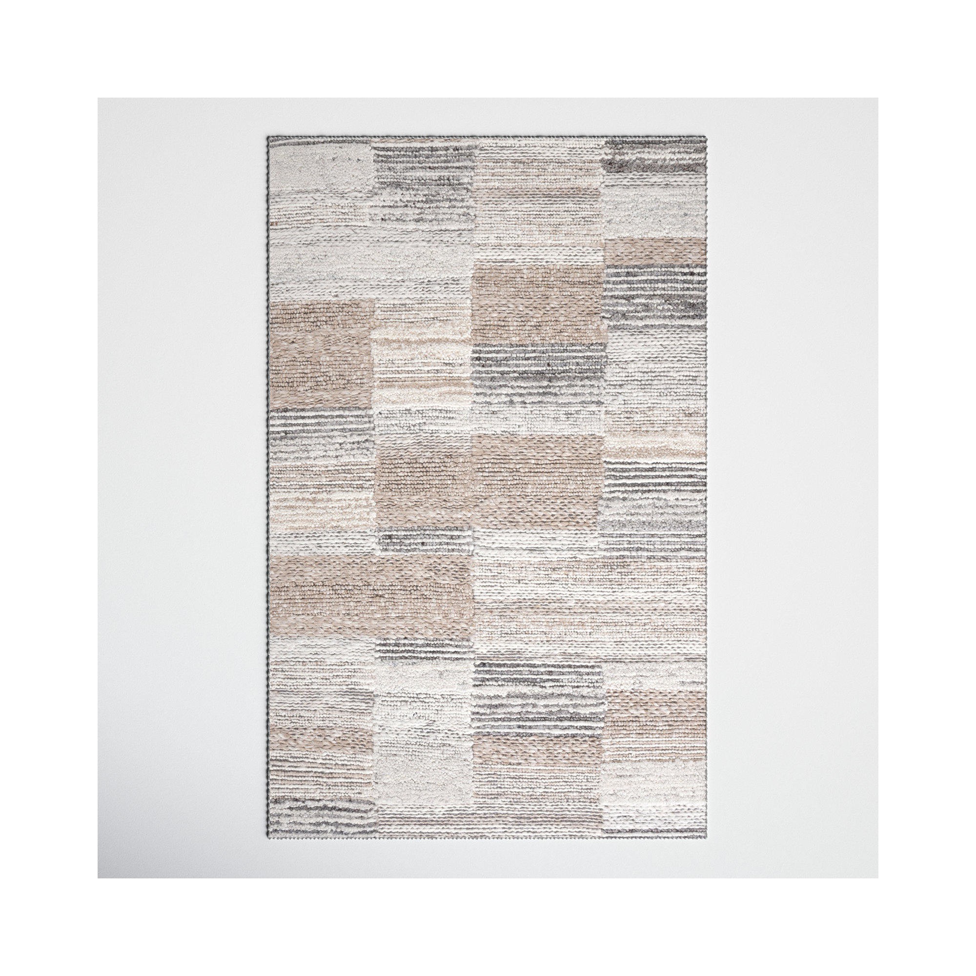 Wyly Handmade Rug, Rectangle 5' x 8'