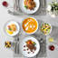24 Piece Porcelain China Dinnerware Set - Service for 6