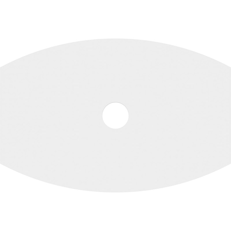 Kailey Architectural Grade PVC Contemporary Ceiling Medallion, 17.375" H x 26" W x 1" D