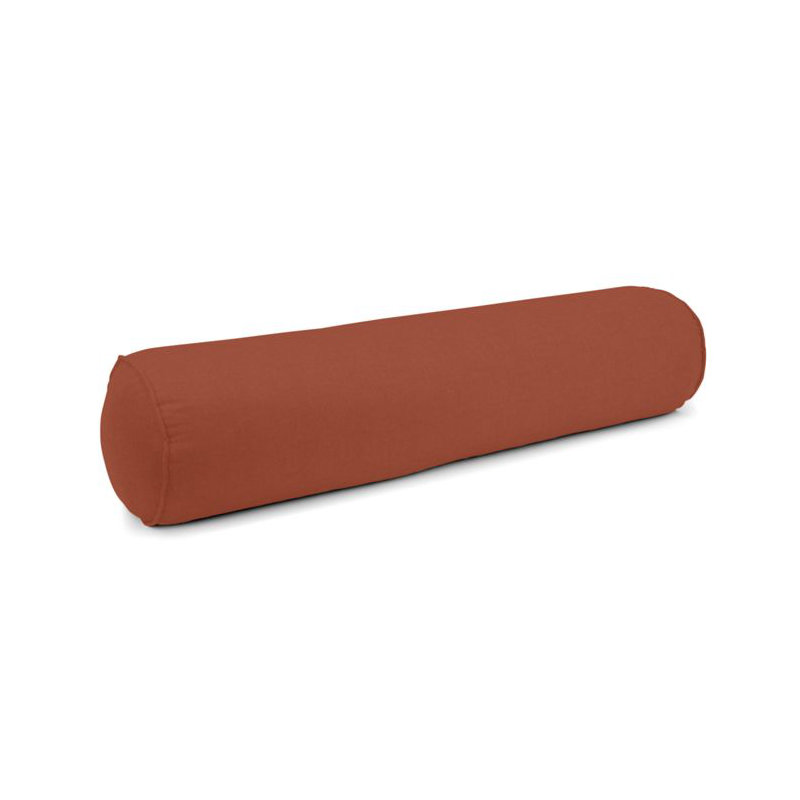 Linen Bolster Pillow Cover & Insert, Canyon, 9" x 48"