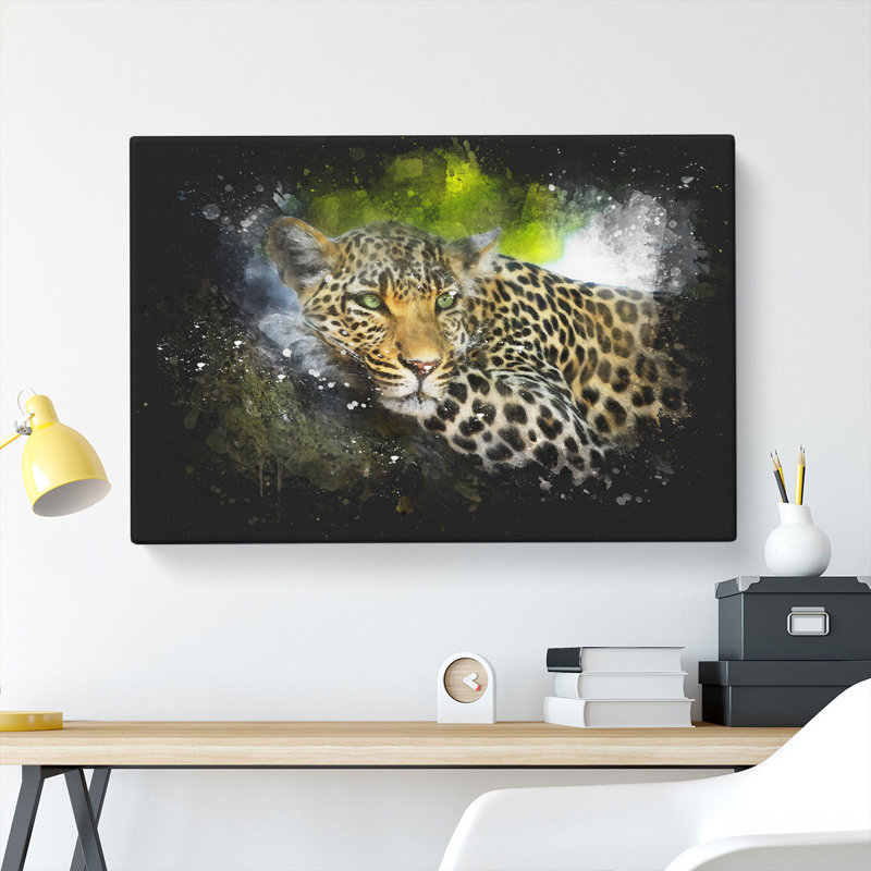 Leopard Vol.2 - Wrapped Canvas Print, 50cm H x 76cm W x 3cm D