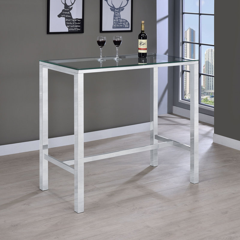 Table de bar chromée 47 po