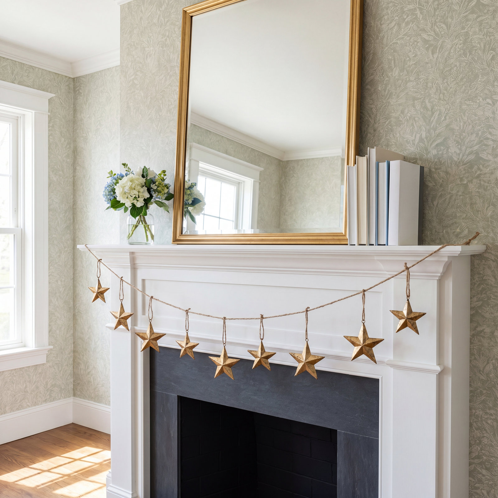 Arly Brass Bell Garland