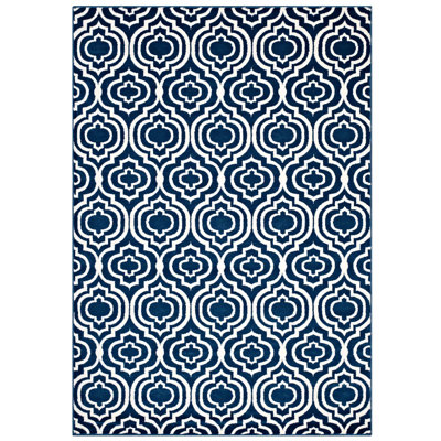 Tapis marocain à motif treillis transitionnel Modway