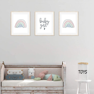 «Creel Rainbow Little Girl», ensemble de 3 impressions sur papier