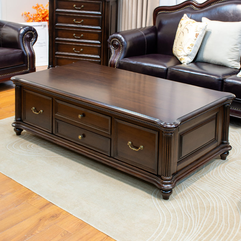 Table basse American Vintage, H 19,7 po x L 55,1 po x l 31,5 po