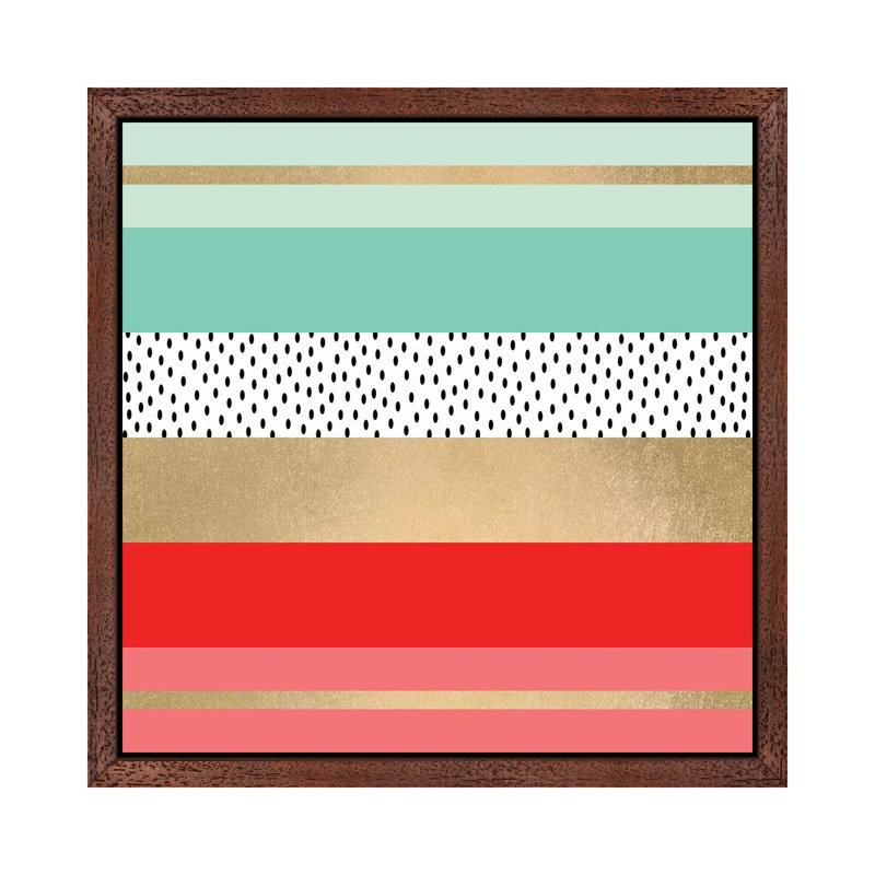 Summer Fresh - Floater Frame Print on Canvas, Brown Framed, 66.04 cm H x 66.04 cm W