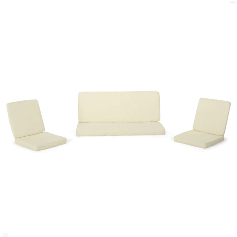 Ensemble de coussins Carolina, Crème, crème