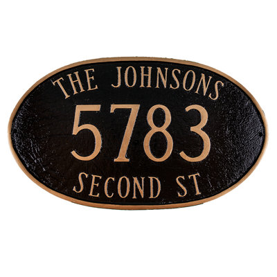 Montgomery Oval Wall Plaque