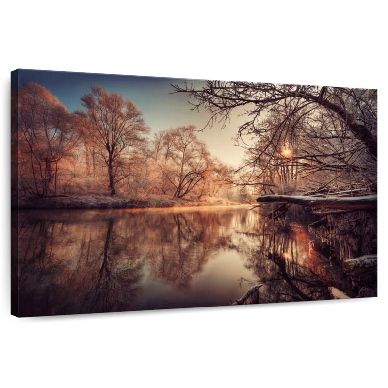 Rivière Alvord en hiver, H 16 po x l 24 po