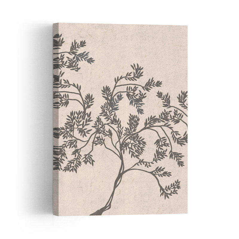 Delicate Olive Branches Delicate Minimalist Organic Olive Tree Nature Landscape Wall Art Print by Josie George - Print
