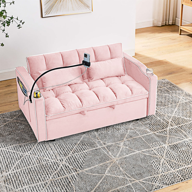 Pull-Out Sofa Bed With USB Port