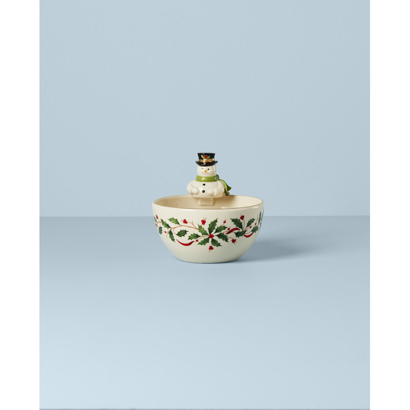 Lenox Holiday Snowman Bowl