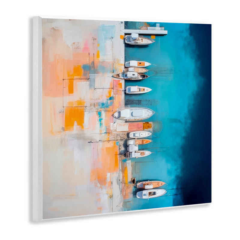 Art mural de bateau vue aérienne par Irena Orlov