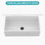 Kitchen Sink, Apron-Front Porcelain Ceramic Reversible Single Bowl Sink For Kitchen