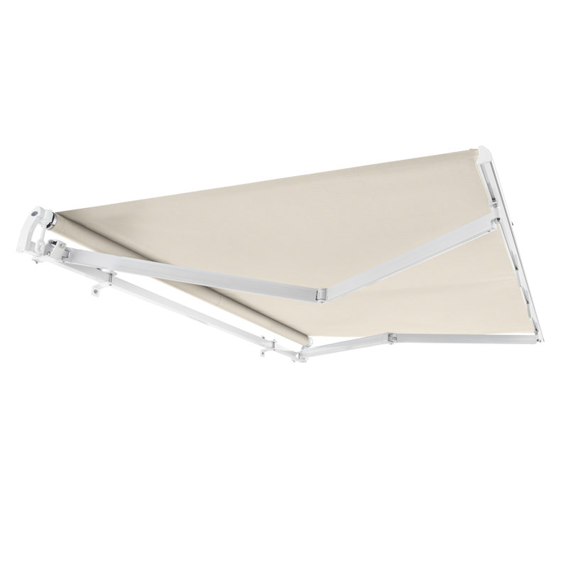 Auvent de terrasse à inclinaison manuelle, l 144 po x P 120 po