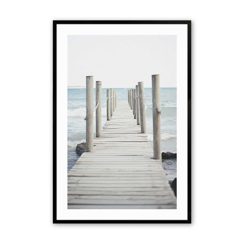 Jetty Dreams Escape, Cadre photo simple noir satiné, H 25 po x l 37 po