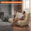 Causeuse de plancher Wrought Studio 66,5 po avec porte-gobelets encastrés, moderne, ergonomique, sans cadre et capitonné, canapé 2 places pour le salon-840857895