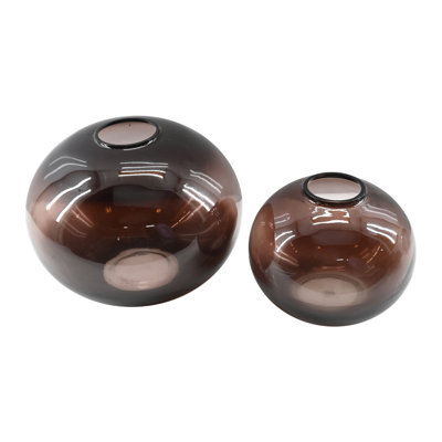 Vase en verre soufflé à la main 2 pièces Tergel