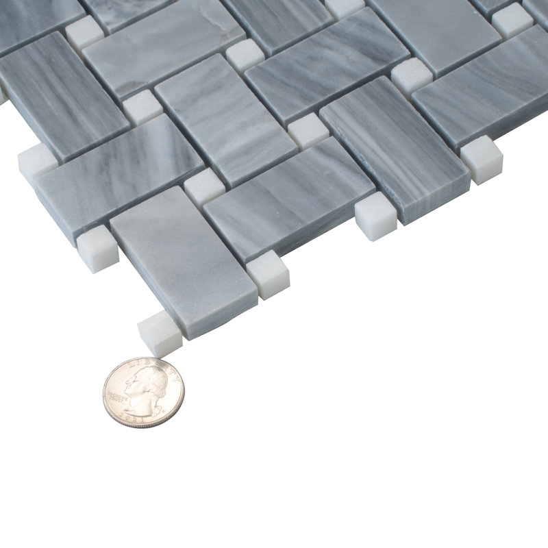12" x 12" Marble Random Mosaic Wall & Floor Tile