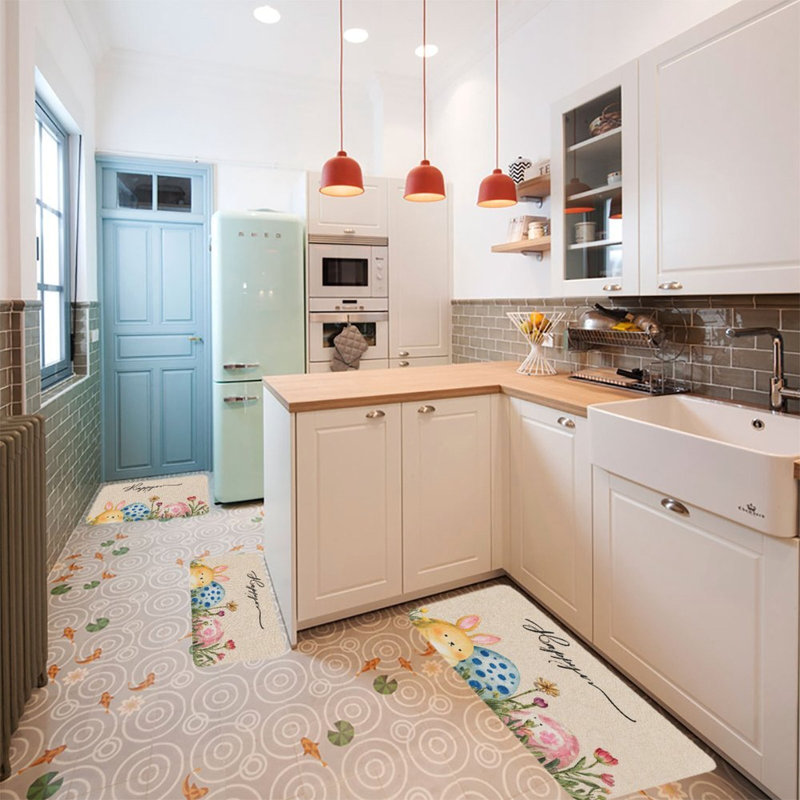 Tapis de cuisine, salon et salle de bain Slender Bunny & Basket
