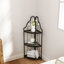 Étagère d'angle polyvalente à 3 niveaux pour la cuisine de bureau à domicile et les petits espaces