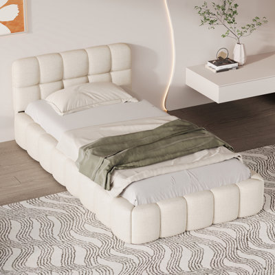 Upholstered Bed Frame With Headboard