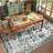 Kaldi Boho Washable Living Room Bedroom Area Rug Floral Large Non Slip Botanical Indoor Carpet-1234618946