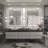 Molly Black Metal Framed LED Front Light and Backlit Anti-Fog Wall Bathroom/ Vanity Mirror-465619285-446877972